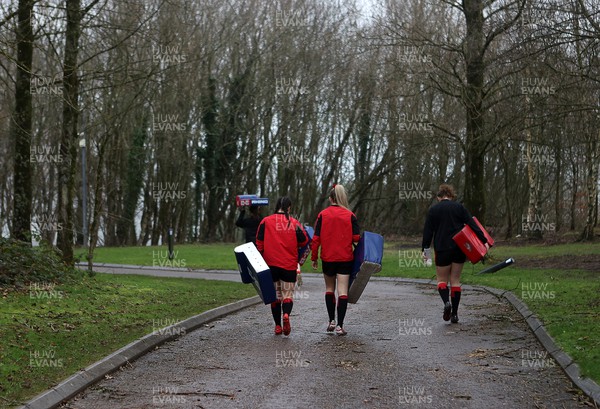 220222 - Behind the scenes with the Wales Women National Rugby team at the National Centre of Excellence at the Vale Resort Hotel - 