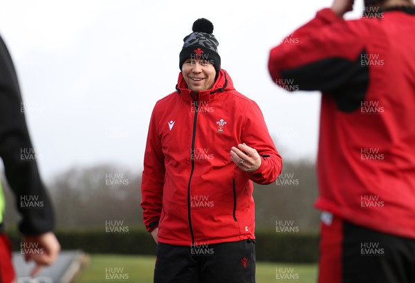 220222 - Behind the scenes with the Wales Women National Rugby team at the National Centre of Excellence at the Vale Resort Hotel - Head Coach Ioan Cunningham