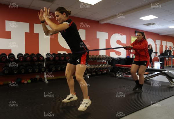 220222 - Behind the scenes with the Wales Women National Rugby team at the National Centre of Excellence at the Vale Resort Hotel - Jasmine Joyce