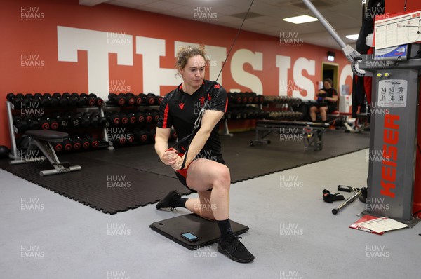 220222 - Behind the scenes with the Wales Women National Rugby team at the National Centre of Excellence at the Vale Resort Hotel - Kat Evans