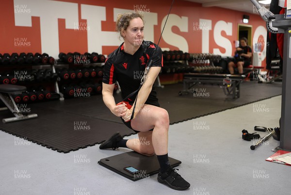 220222 - Behind the scenes with the Wales Women National Rugby team at the National Centre of Excellence at the Vale Resort Hotel - Kat Evans