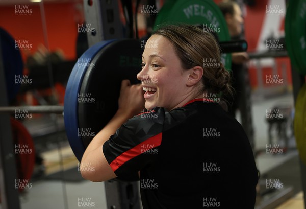220222 - Behind the scenes with the Wales Women National Rugby team at the National Centre of Excellence at the Vale Resort Hotel - Alisha Butchers