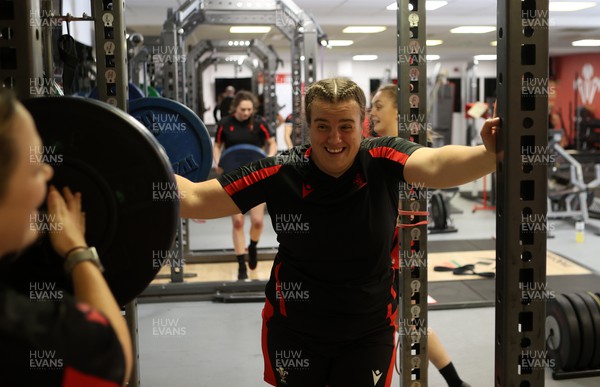 220222 - Behind the scenes with the Wales Women National Rugby team at the National Centre of Excellence at the Vale Resort Hotel - Carys Phillips
