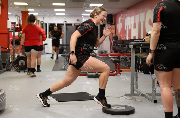 220222 - Behind the scenes with the Wales Women National Rugby team at the National Centre of Excellence at the Vale Resort Hotel - Alisha Butchers