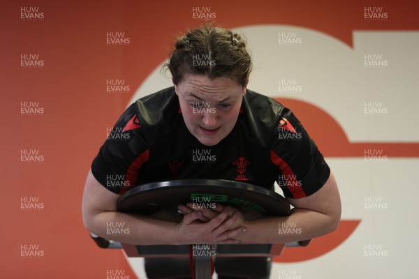220222 - Behind the scenes with the Wales Women National Rugby team at the National Centre of Excellence at the Vale Resort Hotel - Cerys Hale