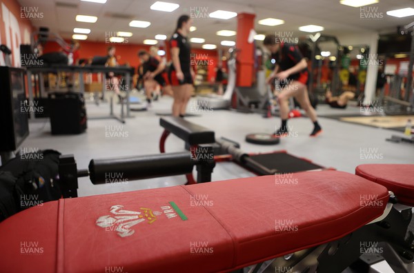 220222 - Behind the scenes with the Wales Women National Rugby team at the National Centre of Excellence at the Vale Resort Hotel - 