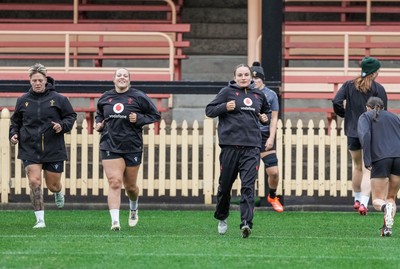 310725 - Wales Women Rugby Captain’s Run - Jasmine Joyce during Wales’ Captain’s Run ahead of the second test against Australia