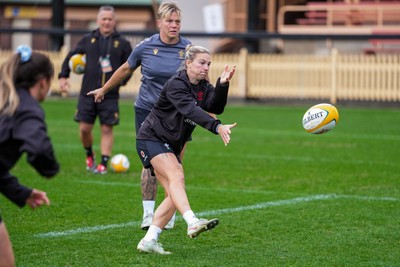 310725 - Wales Women Rugby Captain’s Run - Keira Bevan during Wales’ Captain’s Run ahead of the second test against Australia