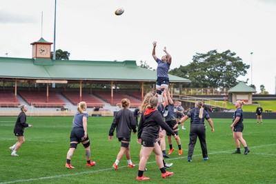 310725 - Wales Women Rugby Captain’s Run - Gwen Crabb during Wales’ Captain’s Run ahead of the second test against Australia