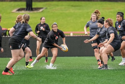 310725 - Wales Women Rugby Captain’s Run - Kayleigh Powell during Wales’ Captain’s Run ahead of the second test against Australia