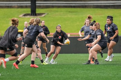 310725 - Wales Women Rugby Captain’s Run - Kayleigh Powell during Wales’ Captain’s Run ahead of the second test against Australia