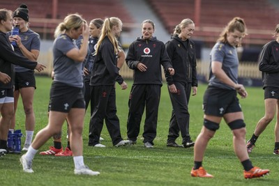 310725 - Wales Women Rugby Captain’s Run - Jasmine Joyce during Wales’ Captain’s Run ahead of the second test against Australia