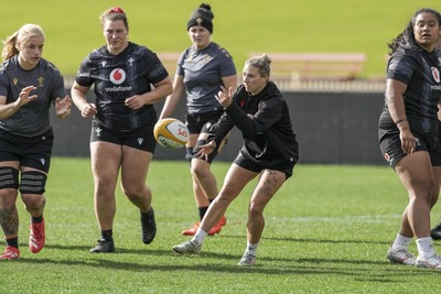 310725 - Wales Women Rugby Captain’s Run - Keira Bevan during Wales’ Captain’s Run ahead of the second test against Australia