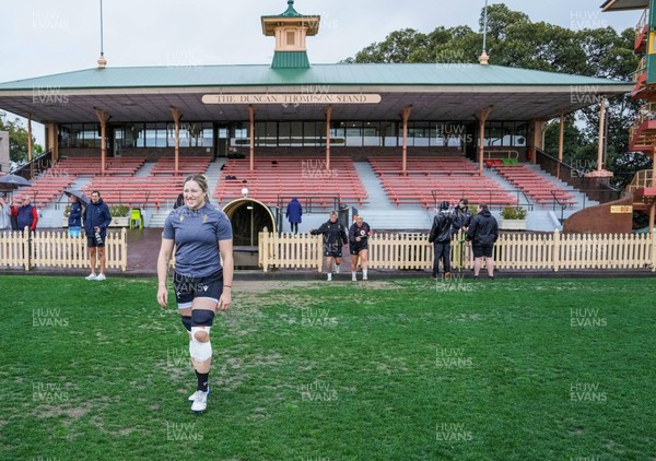 310725 - Wales Women Rugby Captain’s Run - Gwen Crabb during Wales’ Captain’s Run ahead of the second test against Australia