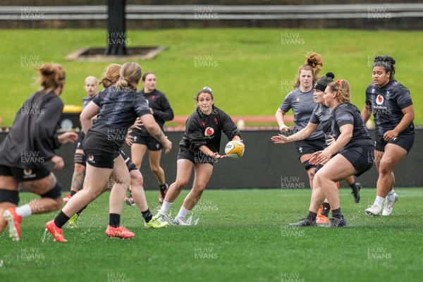 310725 - Wales Women Rugby Captain’s Run - Kayleigh Powell during Wales’ Captain’s Run ahead of the second test against Australia