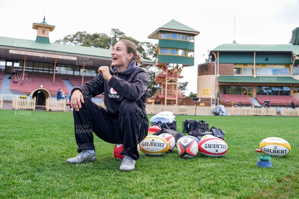 310725 - Wales Women Rugby Captain’s Run - Jasmine Joyce during Wales’ Captain’s Run ahead of the second test against Australia