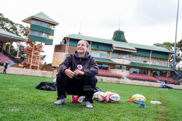 310725 - Wales Women Rugby Captain’s Run - Jasmine Joyce during Wales’ Captain’s Run ahead of the second test against Australia