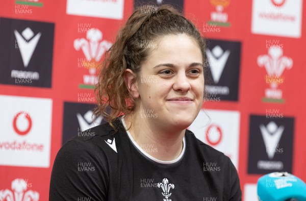 060423 -  Wales Women Rugby Media Session - Natalia John during a media session ahead of their TicTok Women’s 6 Nations match against England