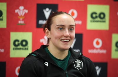 071026 Wales Women Media Conference - Nel Metcalfe during a media conference ahead of the WXV matches in Japan