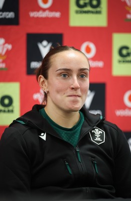 071026 Wales Women Media Conference - Nel Metcalfe during a media conference ahead of the WXV matches in Japan
