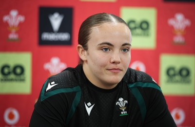 071026 Wales Women Media Conference - Shanelle Williams during a media conference ahead of the WXV matches in Japan