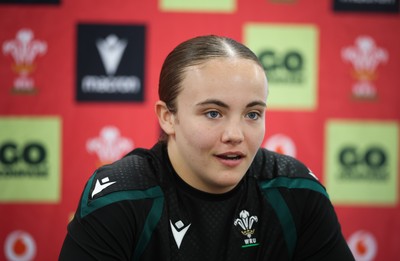 071026 Wales Women Media Conference - Shanelle Williams during a media conference ahead of the WXV matches in Japan