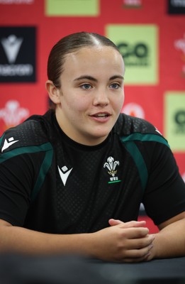 071026 Wales Women Media Conference - Shanelle Williams during a media conference ahead of the WXV matches in Japan