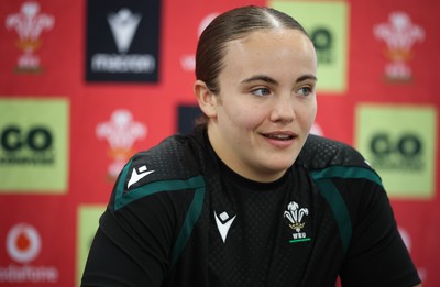 071026 Wales Women Media Conference - Shanelle Williams during a media conference ahead of the WXV matches in Japan
