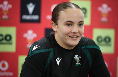 071026 Wales Women Media Conference - Shanelle Williams during a media conference ahead of the WXV matches in Japan
