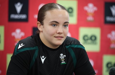 071026 Wales Women Media Conference - Shanelle Williams during a media conference ahead of the WXV matches in Japan