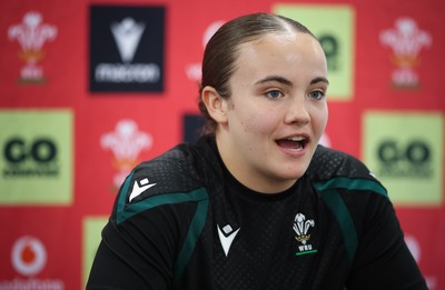 071026 Wales Women Media Conference - Shanelle Williams during a media conference ahead of the WXV matches in Japan