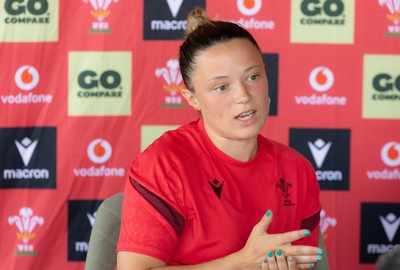150626 - Wales Women Rugby Media Session - Alisha Joyce during a media session ahead of the match against The Barbarians at the Allianz Stadium