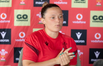 150626 - Wales Women Rugby Media Session - Alisha Joyce during a media session ahead of the match against The Barbarians at the Allianz Stadium