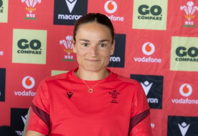 150626 - Wales Women Rugby Media Session - Jasmine Joyce during a media session ahead of the match against The Barbarians at the Allianz Stadium