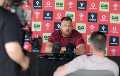 150626 - Wales Women Rugby Media Session - Tyrone Holmes, Wales Women defence coach during a media session ahead of the match against The Barbarians at the Allianz Stadium
