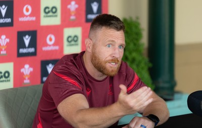 150626 - Wales Women Rugby Media Session - Tyrone Holmes, Wales Women defence coach during a media session ahead of the match against The Barbarians at the Allianz Stadium