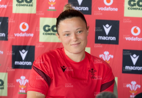 150626 - Wales Women Rugby Media Session - Alisha Joyce during a media session ahead of the match against The Barbarians at the Allianz Stadium