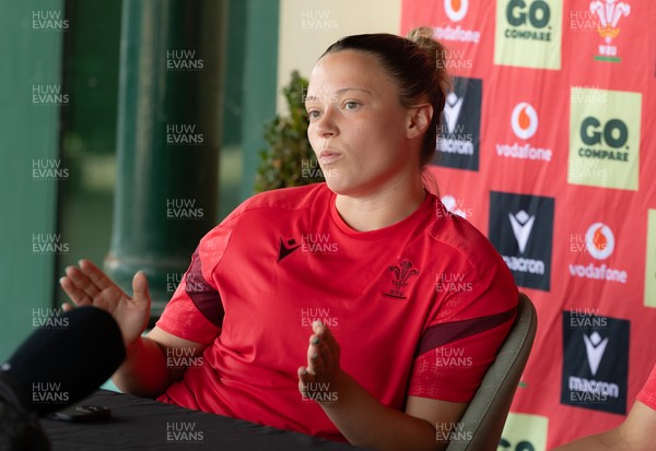 150626 - Wales Women Rugby Media Session - Alisha Joyce during a media session ahead of the match against The Barbarians at the Allianz Stadium