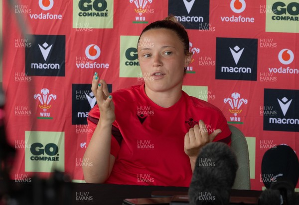 150626 - Wales Women Rugby Media Session - Alisha Joyce during a media session ahead of the match against The Barbarians at the Allianz Stadium
