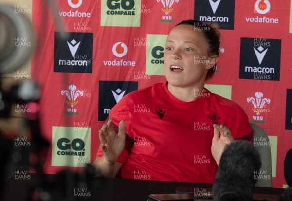 150626 - Wales Women Rugby Media Session - Alisha Joyce during a media session ahead of the match against The Barbarians at the Allianz Stadium