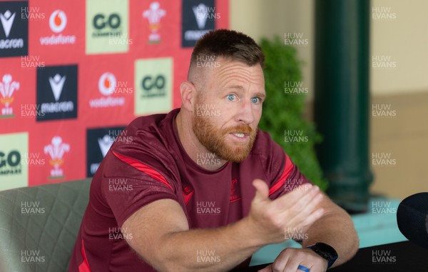 150626 - Wales Women Rugby Media Session - Tyrone Holmes, Wales Women defence coach during a media session ahead of the match against The Barbarians at the Allianz Stadium