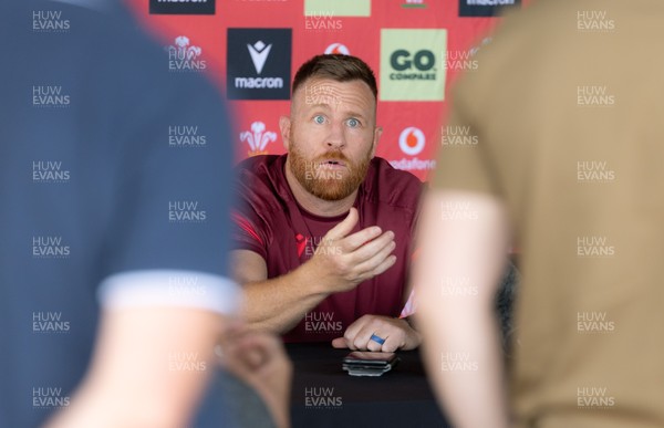 150626 - Wales Women Rugby Media Session - Tyrone Holmes, Wales Women defence coach during a media session ahead of the match against The Barbarians at the Allianz Stadium