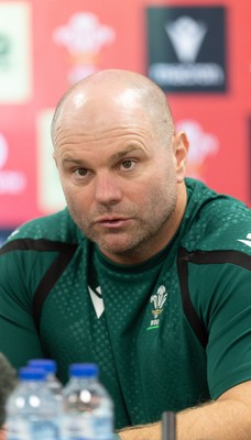 150926 Wales Women Rugby Media Conference - Sean Lynn, Wales head coach during a media conference ahead of the WXV match against South Africa