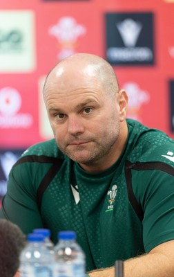 150926 Wales Women Rugby Media Conference - Sean Lynn, Wales head coach during a media conference ahead of the WXV match against South Africa