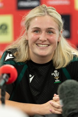 150926 Wales Women Rugby Media Conference - Wales co-captain Alex Callender during a media conference ahead of the WXV match against South Africa