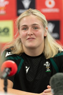 150926 Wales Women Rugby Media Conference - Wales co-captain Alex Callender during a media conference ahead of the WXV match against South Africa