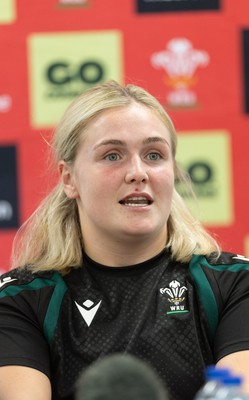 150926 Wales Women Rugby Media Conference - Wales co-captain Alex Callender during a media conference ahead of the WXV match against South Africa
