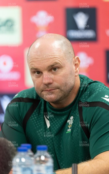 150926 Wales Women Rugby Media Conference - Sean Lynn, Wales head coach during a media conference ahead of the WXV match against South Africa