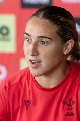 180626 - Wales Women Rugby Media Conference - Anwen Owen during a media conference ahead of the match against The Barbarians at the Allianz Stadium