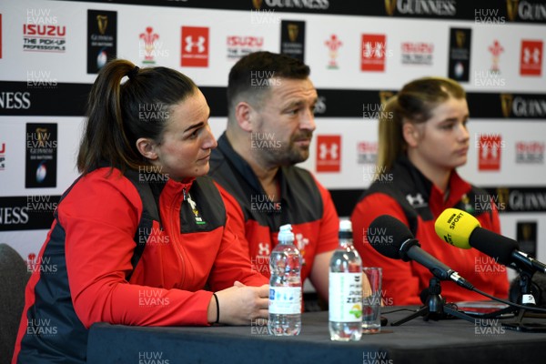280120 - Wales Women Rugby Media Interviews - Siwan Lillicrap, Chris Horsman and Bethan Lewis